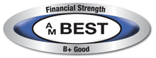 This company was issued a secure rating by the A.M. Best Company, click for additional details